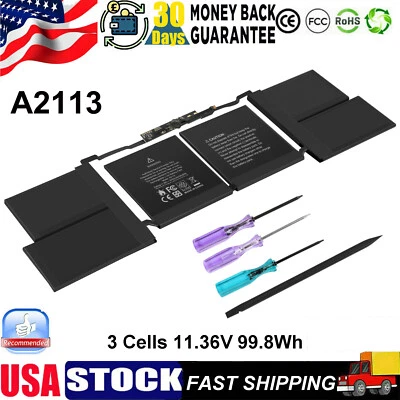 A2113 A2141 Laptop Battery for Apple MacBook Pro 16'' A2141 (2020 2019) EMC 3347 - Image 1 of 4