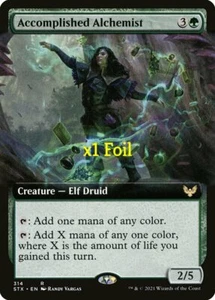 MTG Foil Borderless Strixhaven: School of Mages STX Accomplished Alchemist MINT - Picture 1 of 1