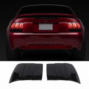 Smoked Black Tail Light Covers Trim For Ford Mustang 1999-2004 Exterior Styling - Picture 1 of 8