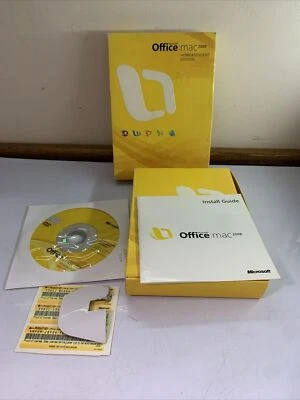 Microsoft Office Apple Mac 2008 Home and Student Edition Word Excel Powerpoint - Image 1 of 4