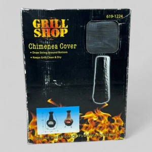 Grill Shop Chimenea Fire Pit Cover Large 58" Heavy Duty Drawstring Waterproof - Picture 1 of 8