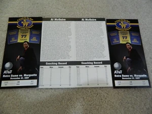 21.11.1997 Al McGuire Marquette University Ruhestand Flieger - Bild 1 von 2
