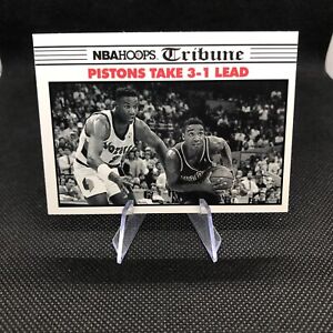 1990-91 NBA Hoops Tribune Pistons Take 3-1 Lead #340. ISIAH THOMAS
