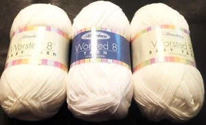 HERRSCHNERS WORSTED 3 - (8 - ounce) Skeins yarn 24 total ounces Washable/Dryable - Picture 1 of 4