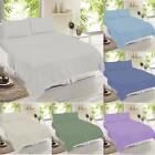 Thermal Flannelette Sheet Set Brushed Cotton Fitted & Flat Bed Sheet Pillow Case