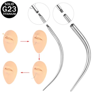 G23 Titanium Steel Body Piercing Stretching Tool for Ear/Nose/Navel/Lip/Eyebrow - Picture 1 of 13