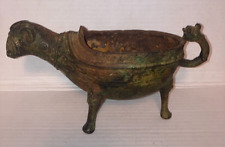 Aunt Froggy's Attic Vintage Cast Iron Ram Incense Burner Antique Heavy Metal Old