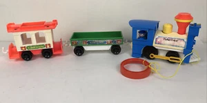 Tren expreso Fisher Price Little People de colección #2581 motor caboose carga 1986 - Imagen 1 de 12
