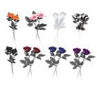 Artificial Roses with Eyeballs Halloween Costume Prop 2 Pack DIY for Wedding