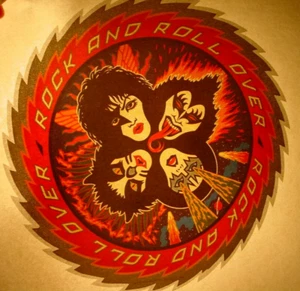 KISS ROCK AND ROCK OVER VINTAGE AÑOS 70 HIERRO EN TRANSFERENCIA AS PETER GENE PAUL K-1 - Imagen 1 de 2