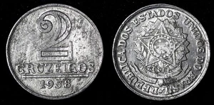 Brasilien Aluminium 1958 2 Cruzeiros KM# 571 (27 658) - Bild 1 von 3