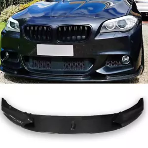 Labios de parachoques delantero de fibra de carbono para BMW F10 F11 SERIE 5 de fábrica M Sport 11-16 - Imagen 1 de 7