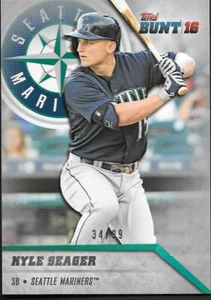 Topps Bunt 2016 Kyle Seager Platinum 34/99 - Seattle Mariners - #168 - Imagen 1 de 1