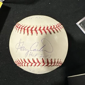 Gary Carter HOF 2003 signed Stat Baseball RJ Hologramm 347/1000 Autogramme ROMLB - Bild 1 von 10