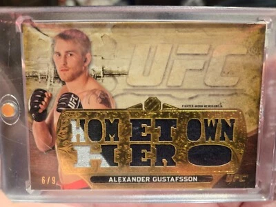 Alexander Gustafsson 2014 Topps UFC Knockout Triple Threads 6/9 Relic Rare - Image 1 of 3