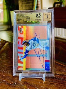 Ronald Acuna Jr BGS 9.5 Orange /25 Refractor Auto 2020 Stadium Club Chrome