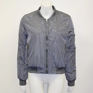 Jacket Embroidered Sleeves And Chest Elasticated Cuffs Waistband Womens Jacket - Picture 1 of 3