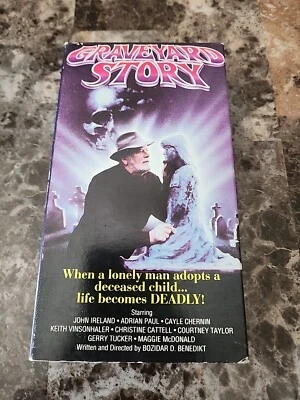 Graveyard Story (VHS ,1992, Rare) John Ireland, Adrian Paul - Imagem 1 de 3
