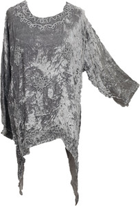 Christmas Silver Plus Size Tops 