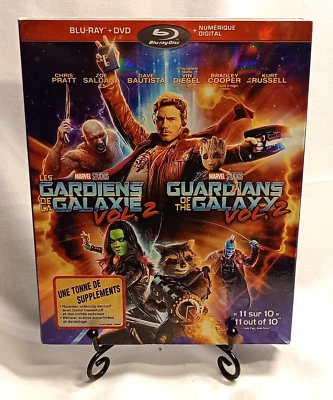 Guardians of the Galaxy Vol 2 Blu-ray DVD combo sleeve slipcover Canadian ed New - Image 1 of 4
