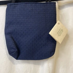 Duh NYC Small Handmade Fabric Blue Bag Boho Style - Picture 1 of 11