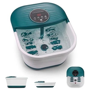Foot Spa Bath Massager Machine with Heat,Foot Soaker Tub Basin, Bubble+Vibration - Picture 1 of 6