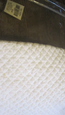 Cracker Barrel Country Стеганая Подушка СТАНДАРТНАЯ Sham-КАМЕЯ-БЕЛАЯ - Изображение 1 из 2