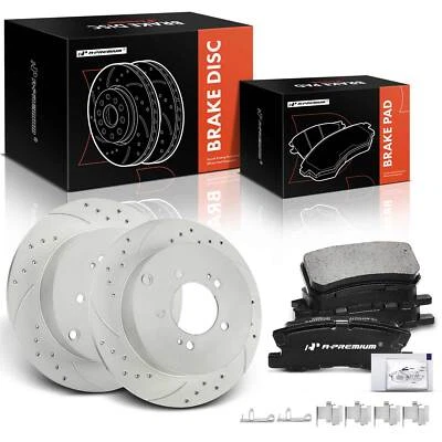 Rotor de freno y pastillas de freno traseras para Outlander 2007-2013 Mitsubishi Lancer 2009-2015 Foto 1 de 4