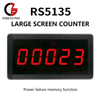 DC12-24V RS5135 0,56" Rosso 5 Cifre Totalizzatore Tipo Contatore Contatore Pannello 0-99999 - Immagine 1 di 4