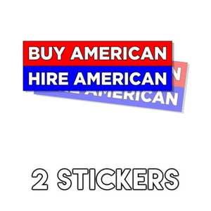 Compre American - Contrate American Pro America Pro Trump - Calcomanía pegatina 2 piezas D& - Imagen 1 de 2