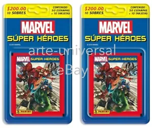 20 packs (2 blisters) - MARVEL SUPER HEROES PANINI STICKERS & CARDS COLLECTION - Picture 1 of 3
