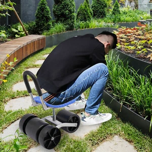 Height Adjustable Garden Rolling Stool with 360?? Rotation and 4 Wheels - Bild 1 von 18