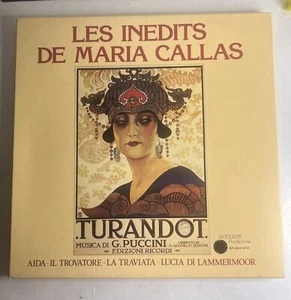 Vintage Vinyl: LES INEDITS DE MARIA CALLAS Turandot Opera 3-LP SET - TESTED - Picture 1 of 10