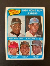 1965 Topps Set Break-WILLIE MAYS & CEPEDA Baseball Card#4 id#9 Giants CENTERED 