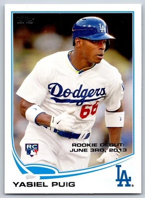 Yasiel Puig 2013 Topps Update #US250 Rookie RC Los Angeles Dodgers - Image 1 of 2