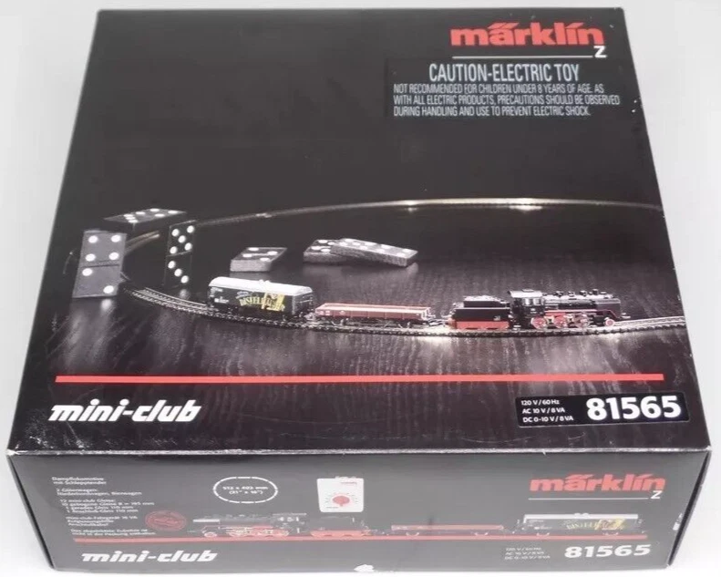 Z Marklin Mini-Club 81565 DB 2-6-0 Loco 5-Pole Freight Set (120 v-tested) NIB #2 - Image 1 of 4