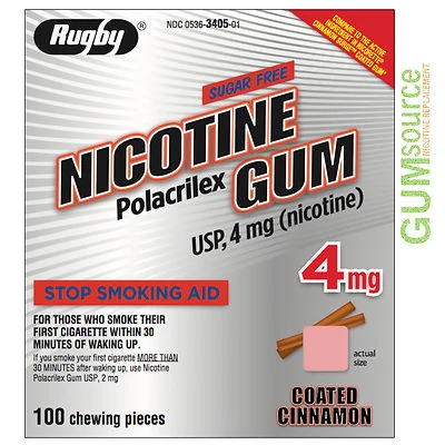 Goma Rugby Nicotina 4mg Canela Recubierta 2 Cajas 200 Piezas Foto 1 de 2