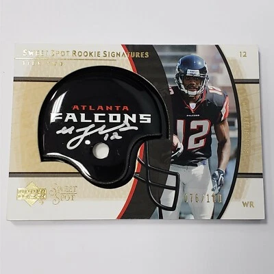 2004 Upper Deck Sweet Spot Michael Jenkins 268 076/100 Auto Rookie Card WB2-MJ18 - Image 1 of 2