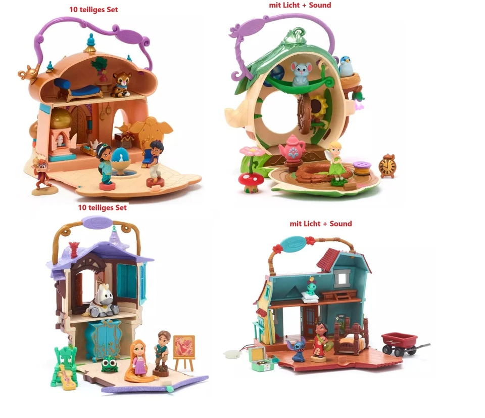 Disney Animators' Littles Micro-Spielset - Tinkerbell, Jasmin, Lilo, Rapunzel - Bild 1 von 1