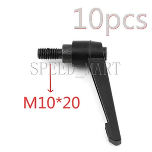10 pcs Machinery M10 x 20mm Threaded Knob Adjustable Handle Clamping Lever - Bild 1 von 3