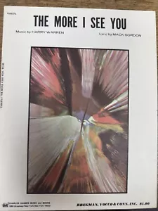 1945/después Harry Warren partituras 'THE MORE I SEE YOU' - Imagen 1 de 1