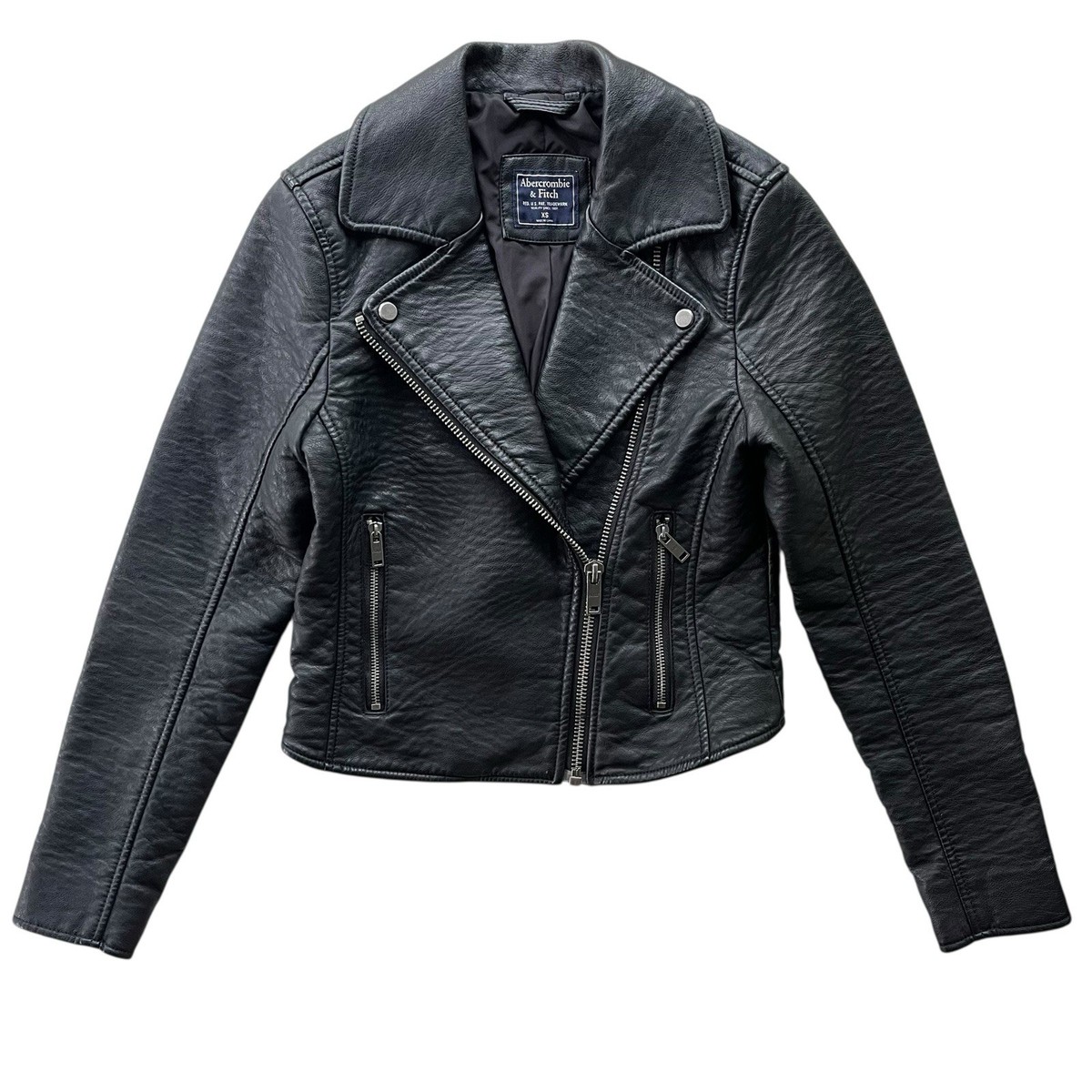 abercrombie leather jacket products for sale | eBay