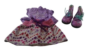 American Girl lila Stern T-Shirt Stern Rock & Stiefel Set - Bild 1 von 10