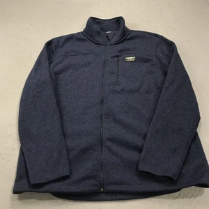 LL Bean Jacke Herren 3XLT leicht tailliert blau Pullover Fleece Full Zip Outdoor - Bild 1 von 8