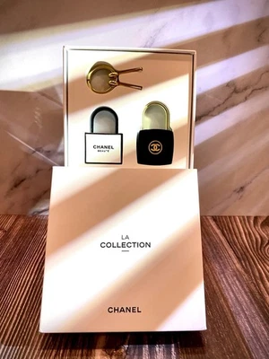 CHANEL La Collection 2024 Padlock & Key Set Brand New In Box 2 Locks Bag Charms - Image 1 of 4