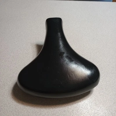 Assento Bicylce Vintage Persons Couro Feito Nos EUA Preto - Imagem 1 de 4