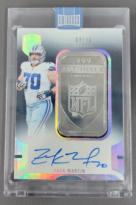 2024 Panini Eminence Zack Martin NFL Shield Auto Silver Bar /10 #SAB-ZMN Cowboys - Image 1 of 4