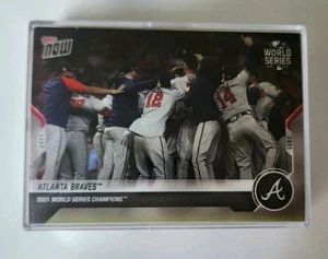 *ERROR VARIATION* Atlanta Braves TOPPS NOW 2021 World Series Champions Set - Picture 1 of 2