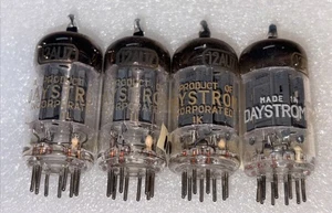 Lot Of 4 Daystrom Japan 12AU7 Vacuum Tubes TV7 Tested Strong - Picture 1 of 3