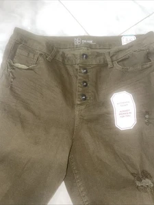 pantaloncino denim donna taglia 17 junior vita media nuovo con etichetta. Look invecchiato  - Foto 1 di 5